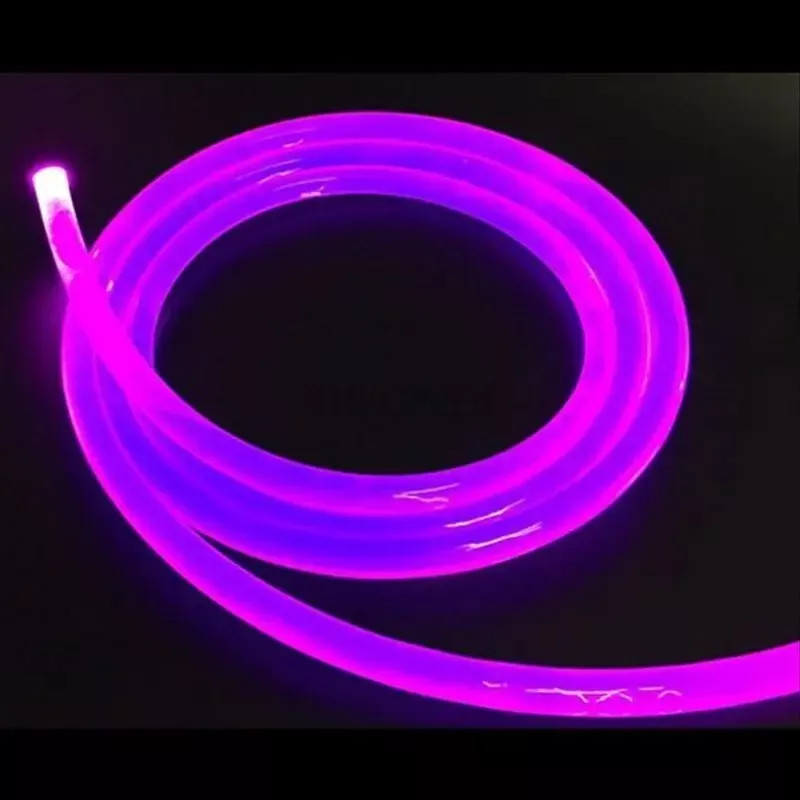 Transparent Super Bright Solid Core Side Glow Optic Fiber 1.5~12mm Thick Cable