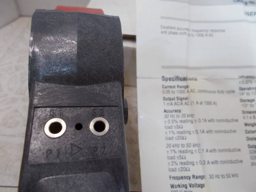 AEMC Instruments AC Current Probe SD601 with Instructions (J-1)