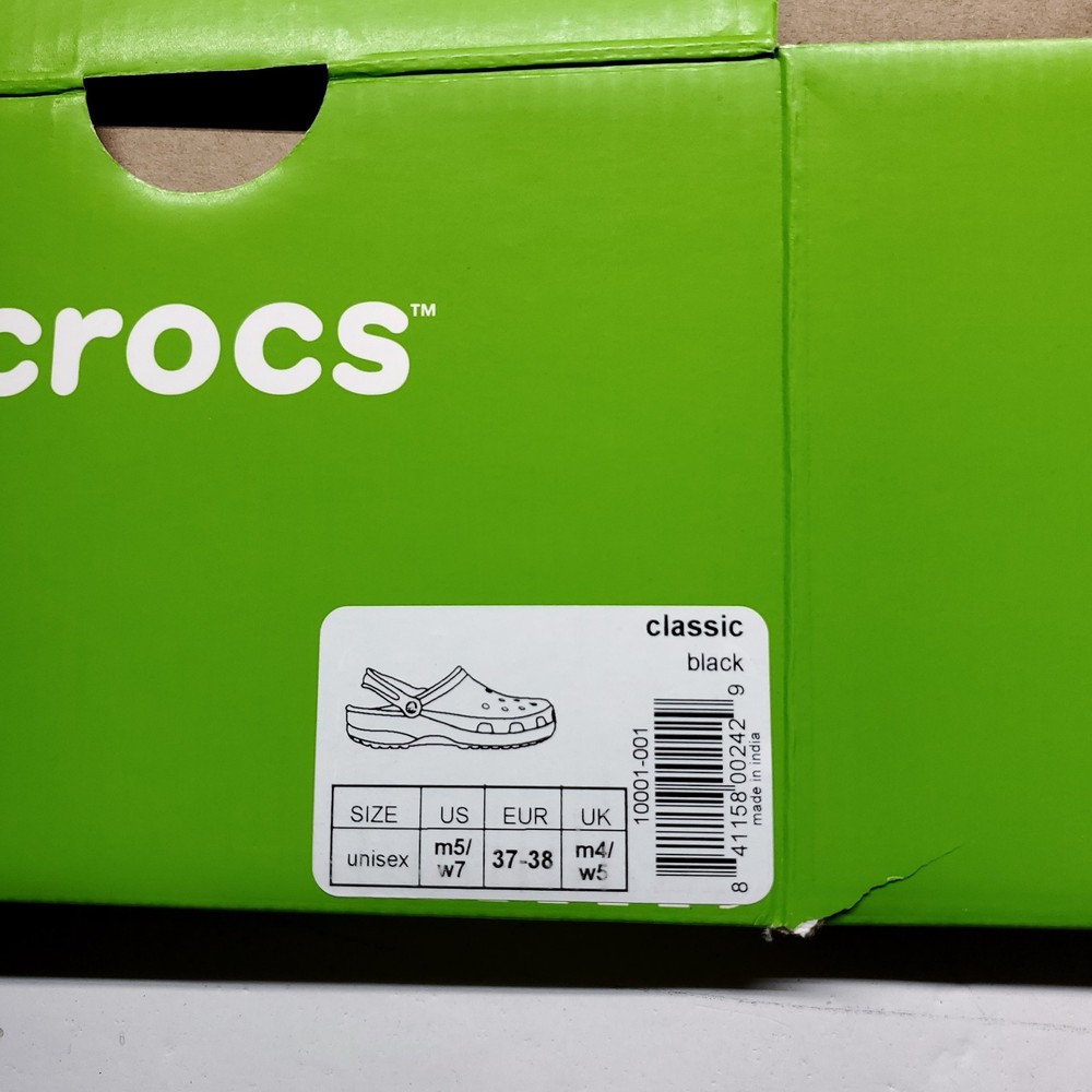 EMPTY Crocs Shoe Box Different Sizes Choose One In Menu