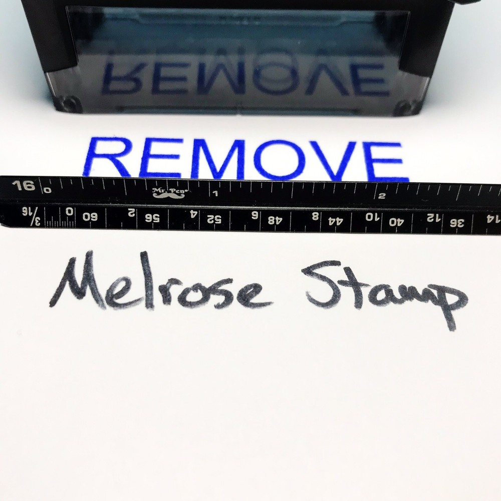 Remove Rubber Stamp Blue Ink Self Inking Ideal 4913