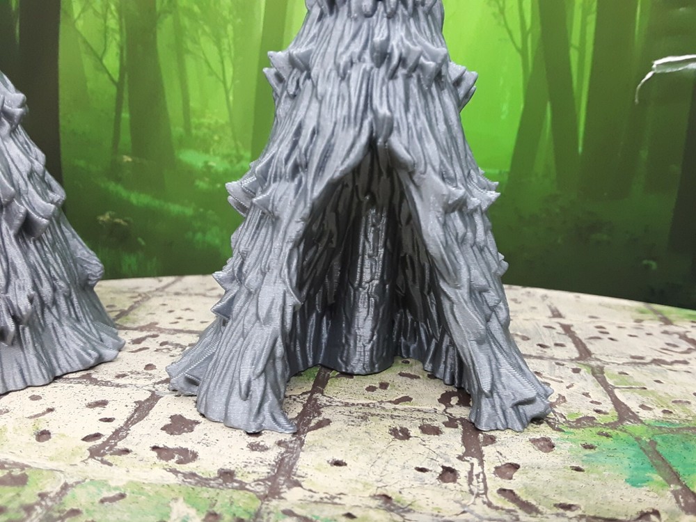 3x Pine Tree Set Scenery Scatter Terrain Miniature Mini Model Dungeons & Dragons