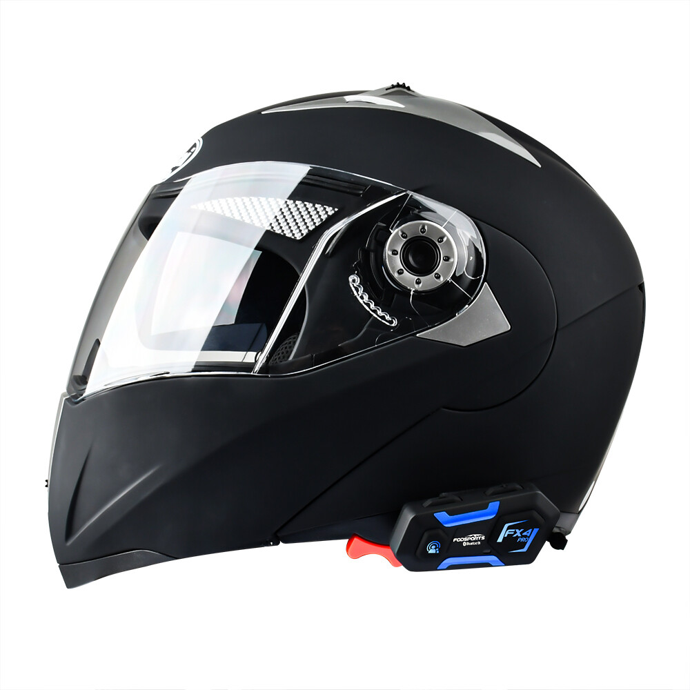 Motorcycle Headset Intercom Intercom FX4 PRO 1000m Full Duplex 4 Tab FM