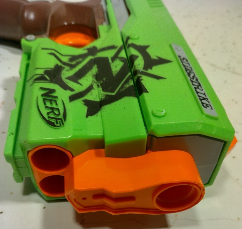 Nerf N-Strike Zombie Strike Side Strike Single Shot Working Tested No Bullets
