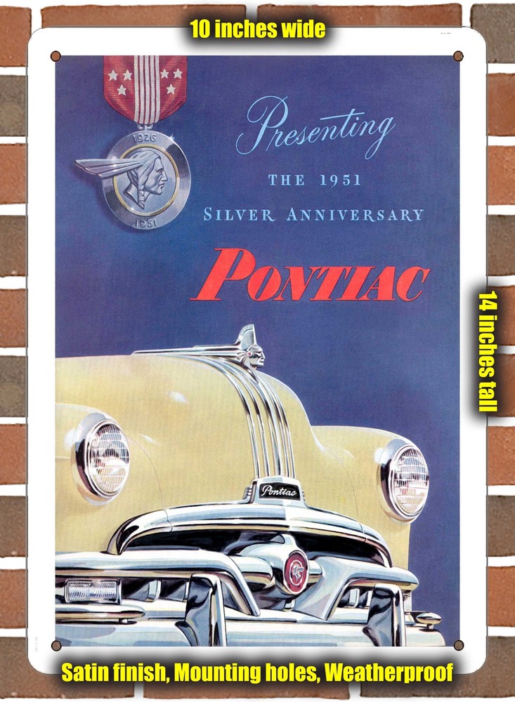 Metal Sign - 1951 Pontiac line