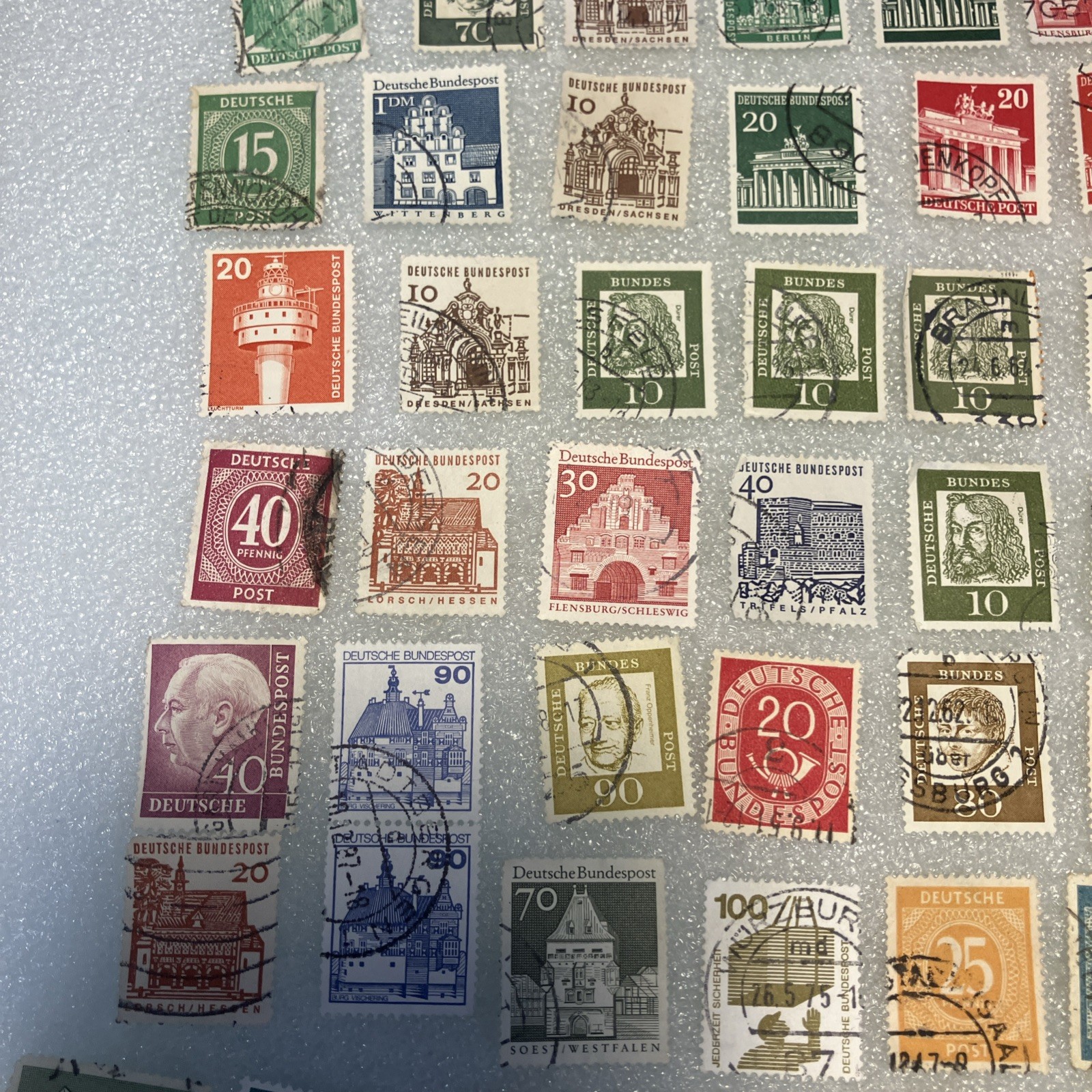 55 USED/Cancel Small West Germany Deutsche Bundespost 1945-1985 Stamps. $1Ships.