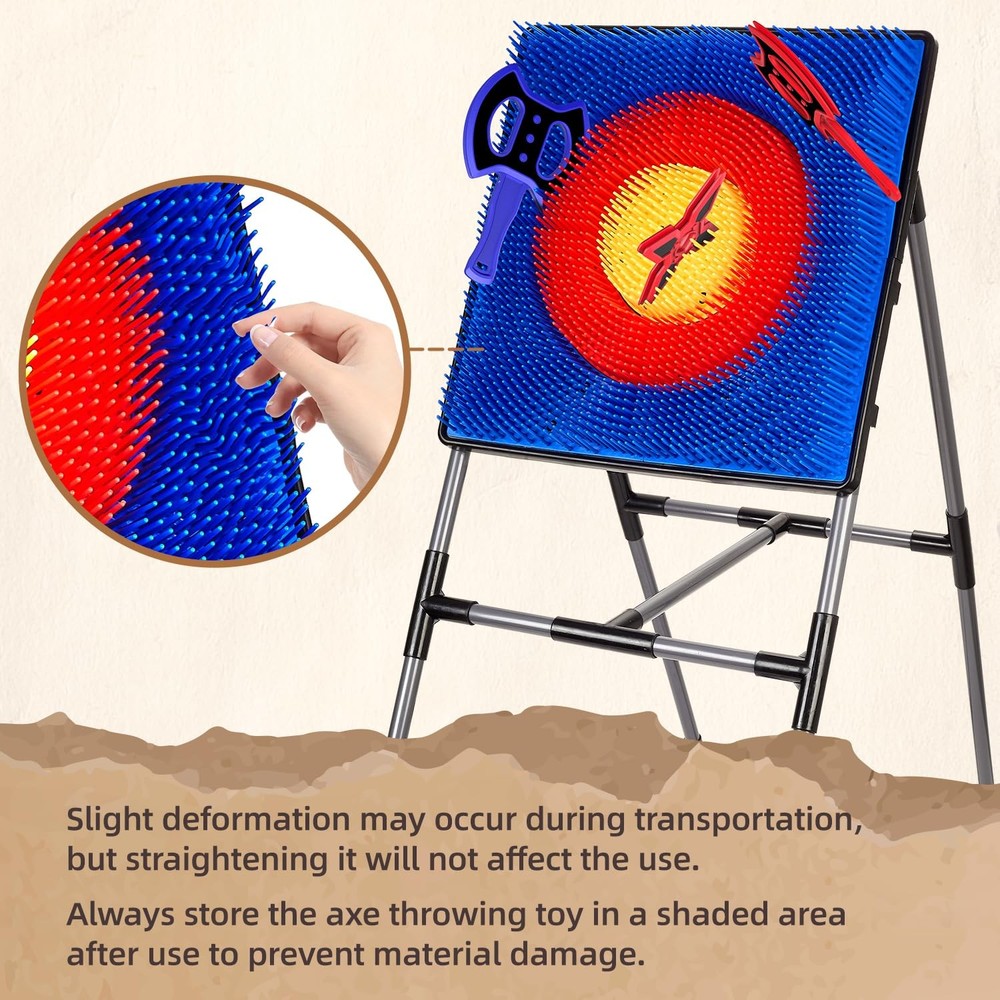 Folimix Axe Throwing Game for Backyard, 41.7" X 18" X 18", Blue