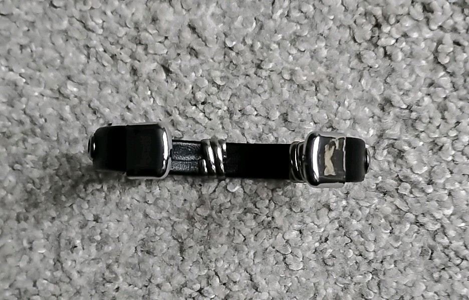 Ion Bracelet (Black and Silver)