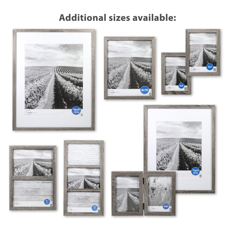 Rustic 8x10 Picture Frame Wall Tabletop Display Horizontal Vertical Use Gallery