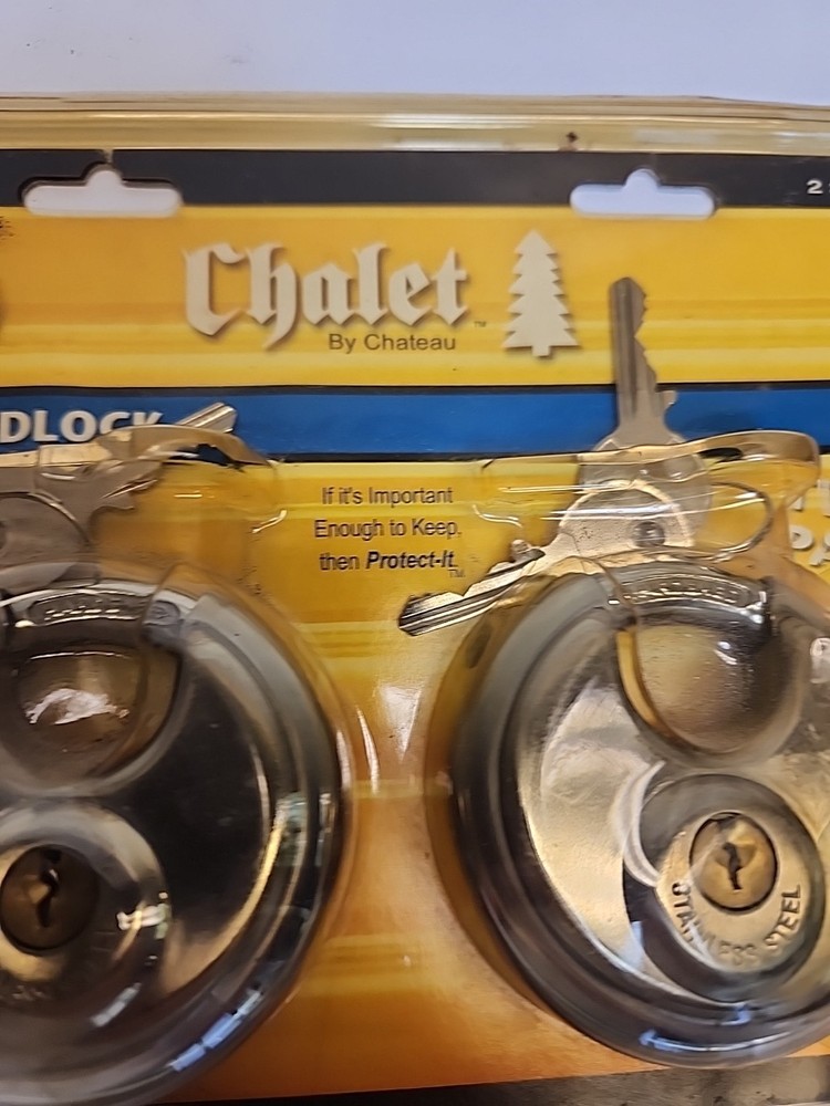 Chateau Self Storage C8702 Twin Pack Disc Padlock 2 3/4"