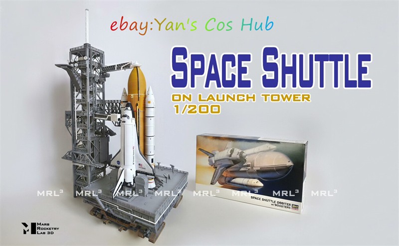 1:200 Scale Hasegawa HM Space Shuttle 3D Printed Model