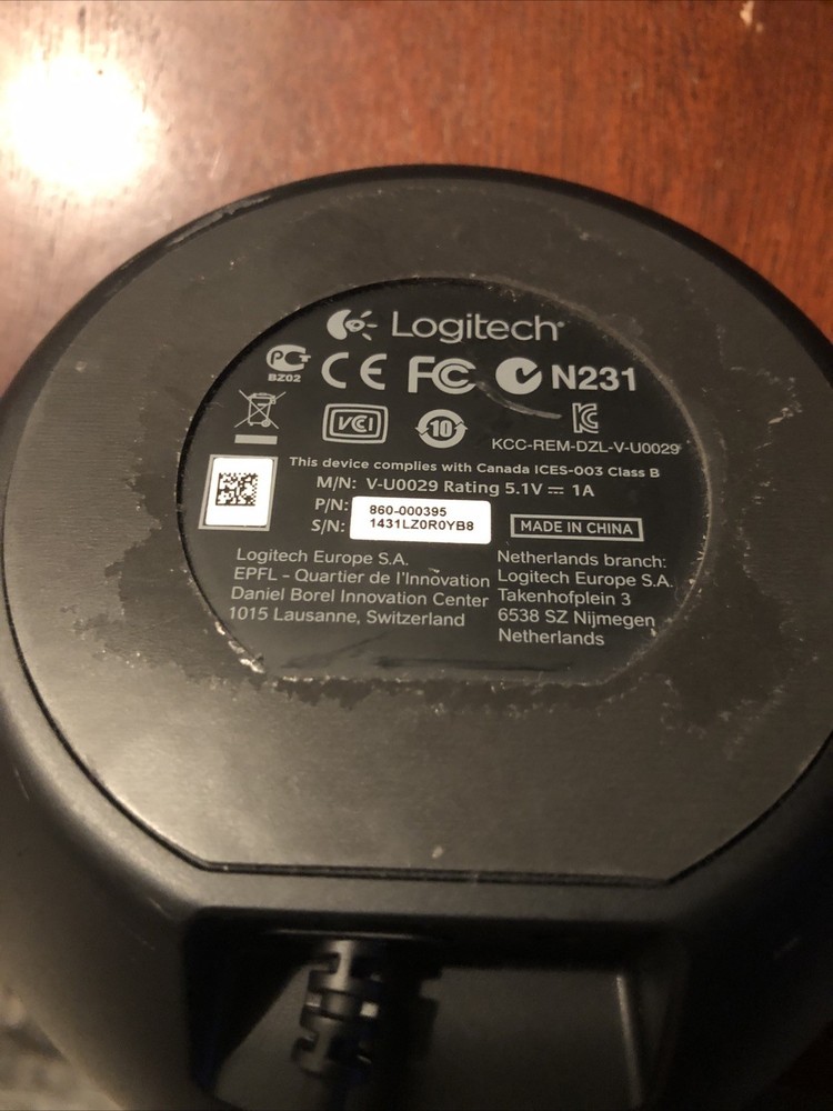 Logitech V-U0029 Conference Camera Base. **Base ONLY**Color Black