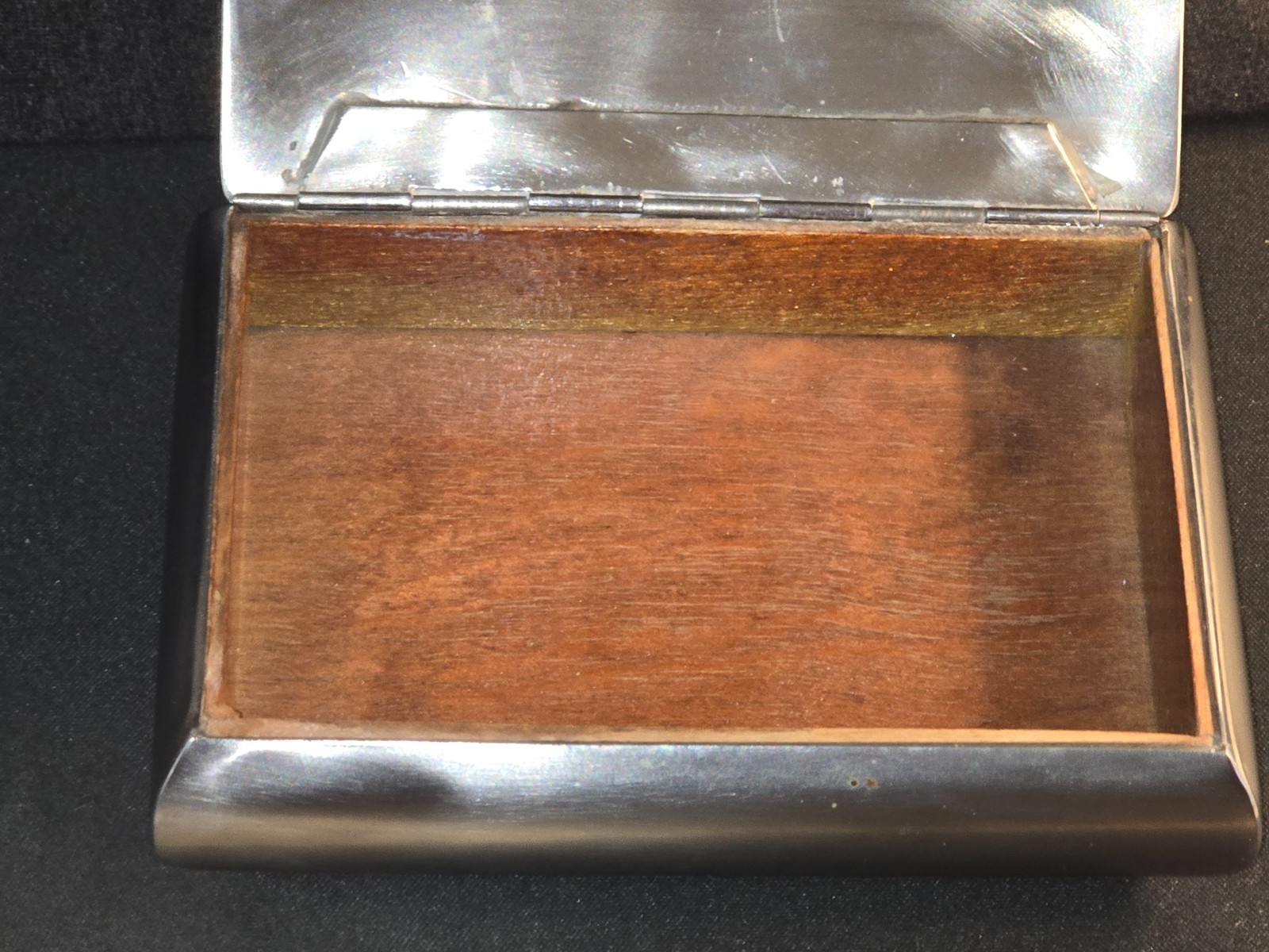 1950s Ohia Rostfritt Stal (Stainless Steel) & Teak Cigarette/Trinket Box Sweden