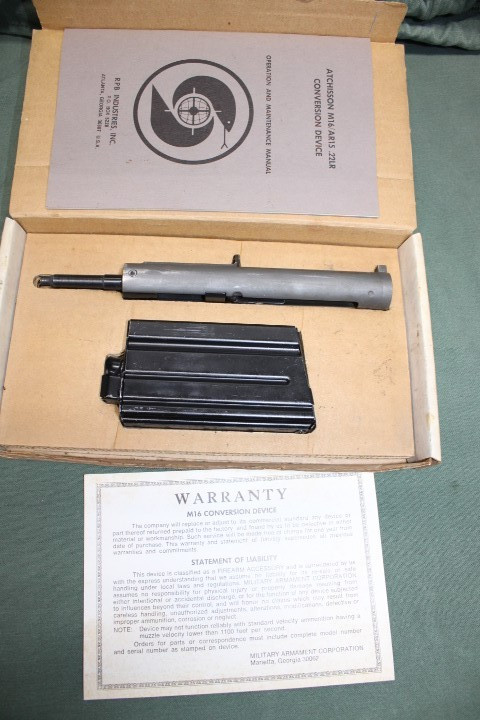RARE Military Armament Corp. RPD Cobray Ingram Atchisson .22LR Conversion Devise