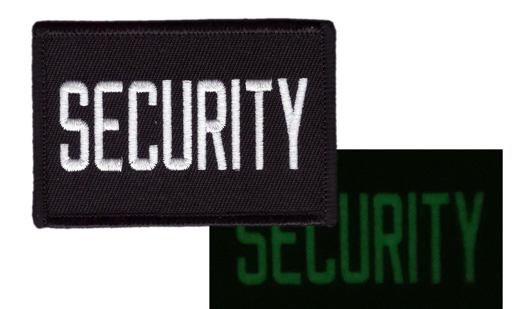 Glow Dark Security Patch Bouncer Patch For VELCRO® BRAND Hook Fastener