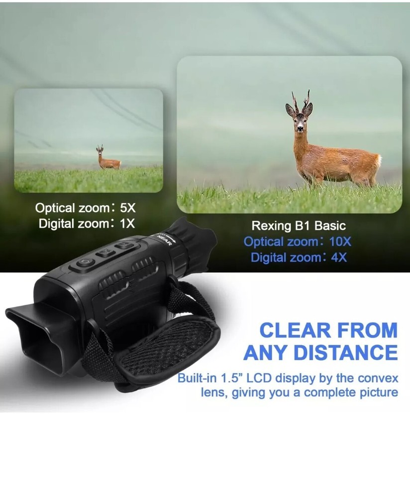 Rexing - B1 Basic Digital Night Vision Monoculars Infrared Digital C (FVS006098)
