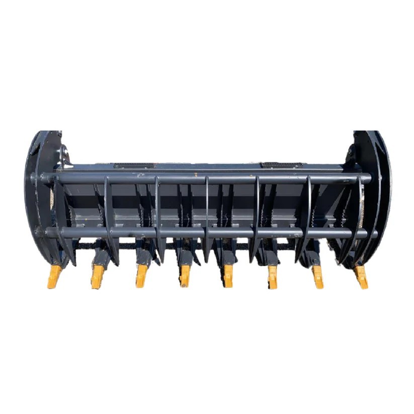 Greatbear Skid Steer 78'' Heavy Root Grapple Rake Skid Steer Loader Attachment