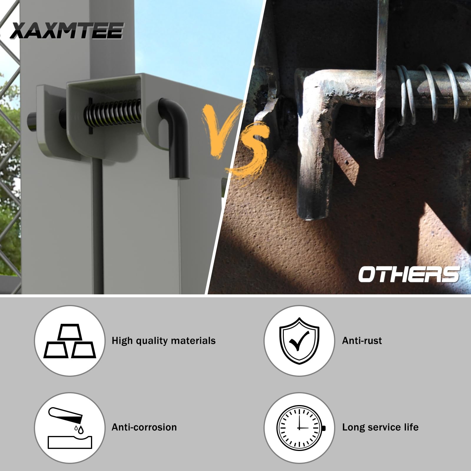 819T Trailer Gate Spring Latch Kit with Extra Pins 2 Pack Trailer Gate Pins