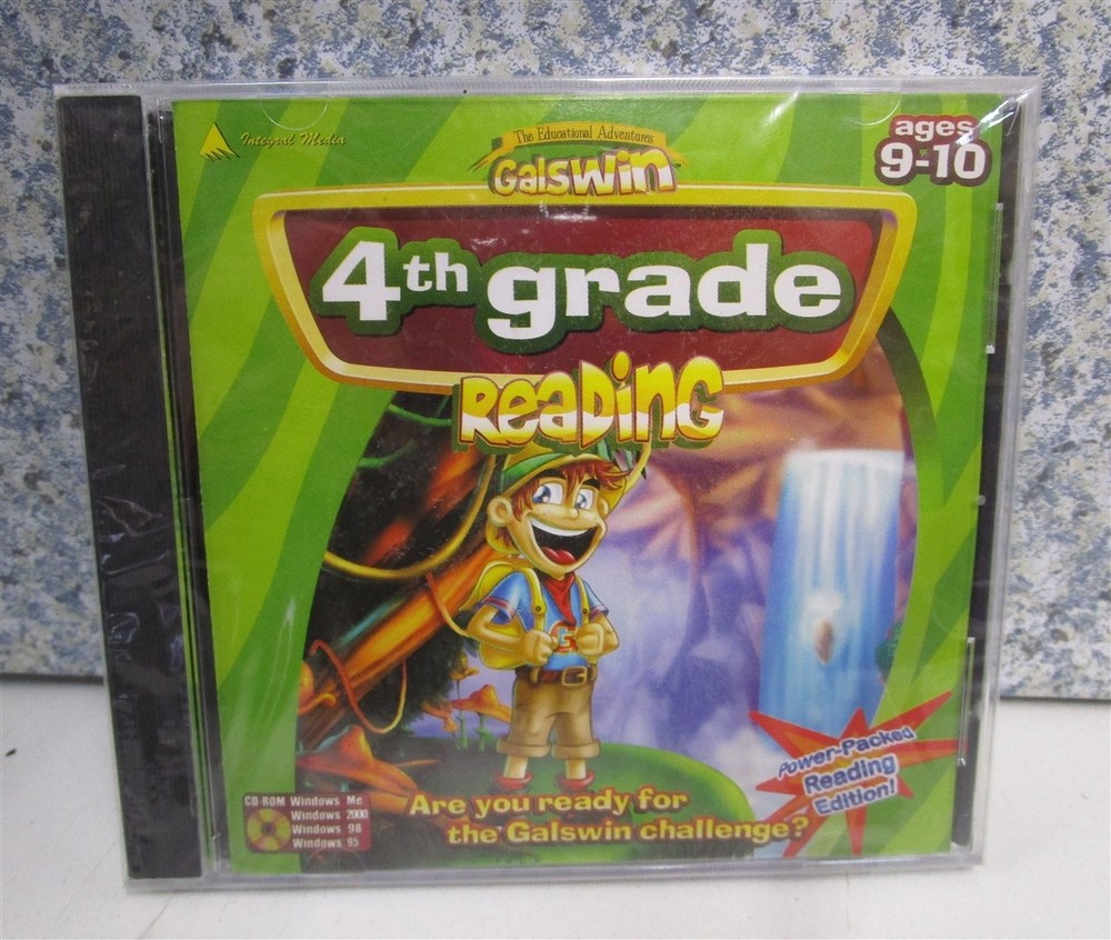 Software PC Galswin 4th Grade Reading Ages 9-10 NEW SEALED Jewel