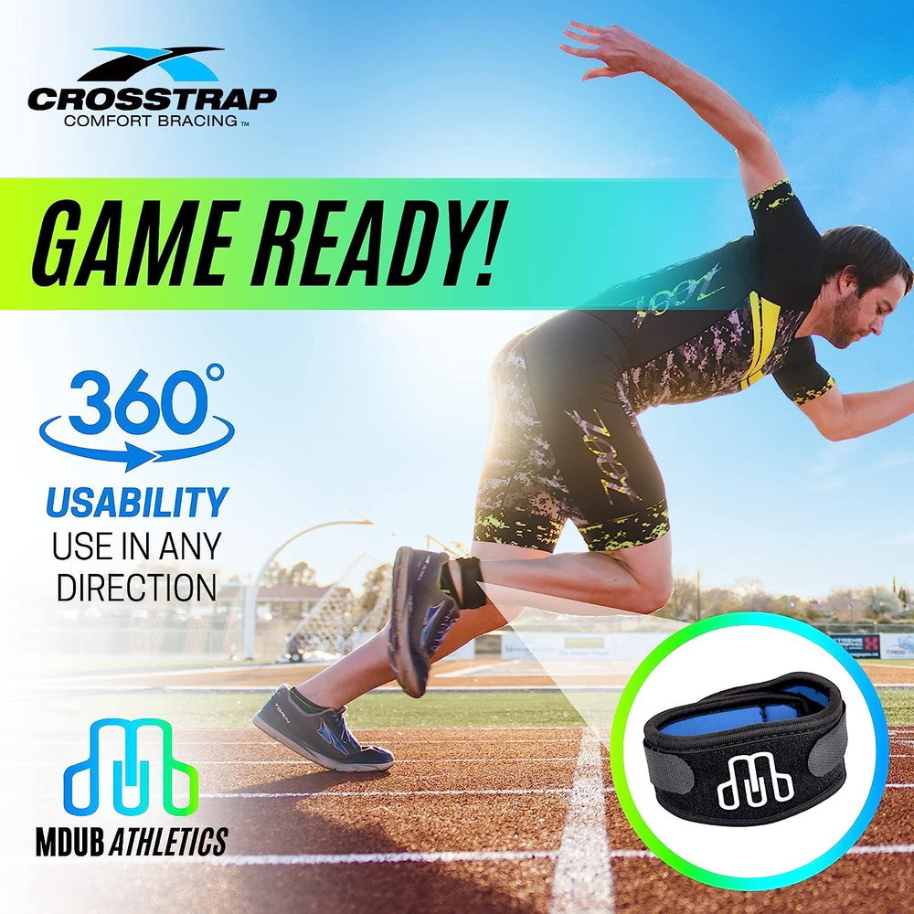 CROSSTRAP Achilles Strap | Support to Prevent Small, Black