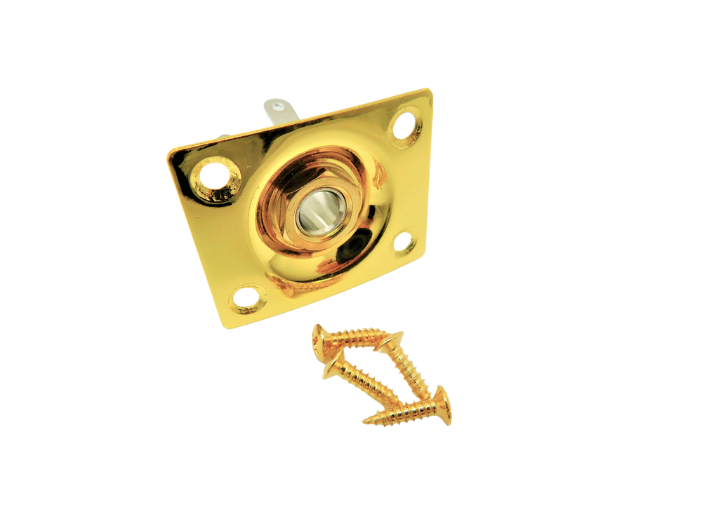 Electric Guitar Output Jack Plate Universal Rectangle for Tele Ibanez