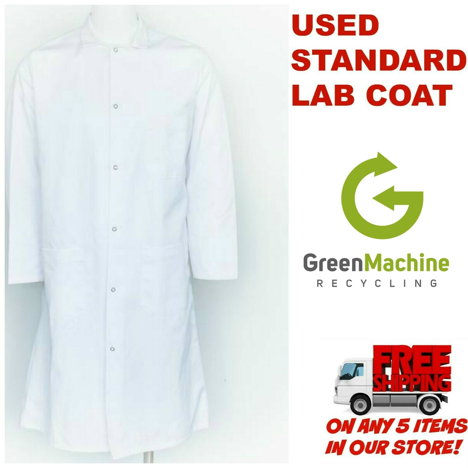 Used Lab Coat Cintas, RedKap, Unifirst, G&K