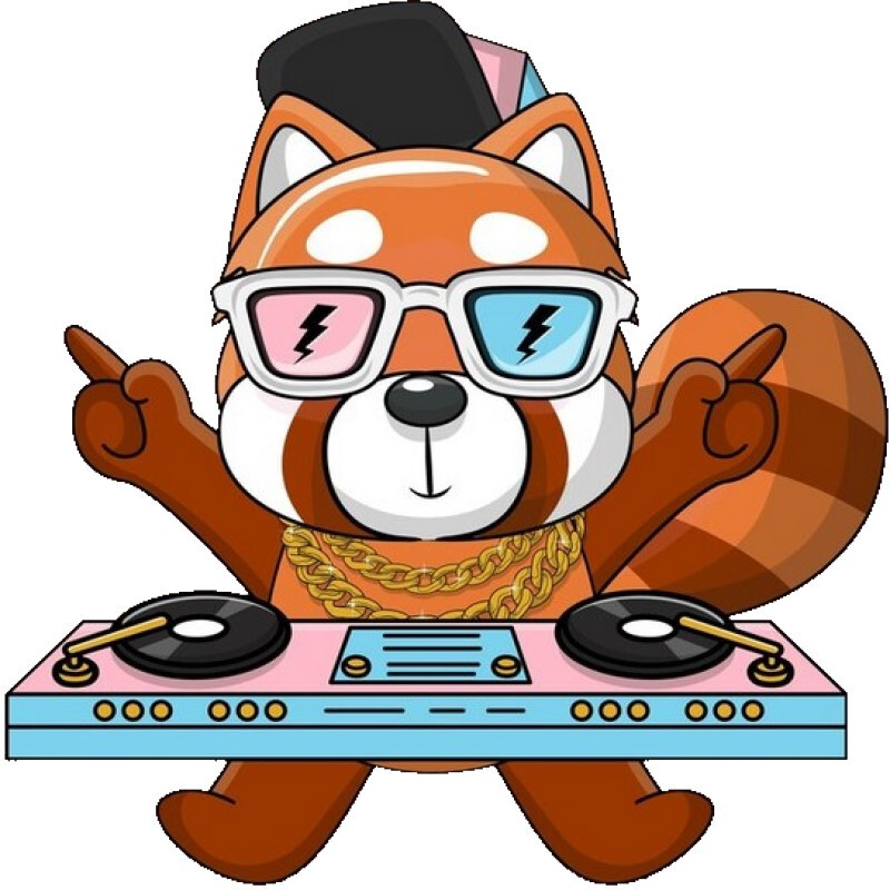 30 Custom Red Panda Dee Jay Personalized Address Labels