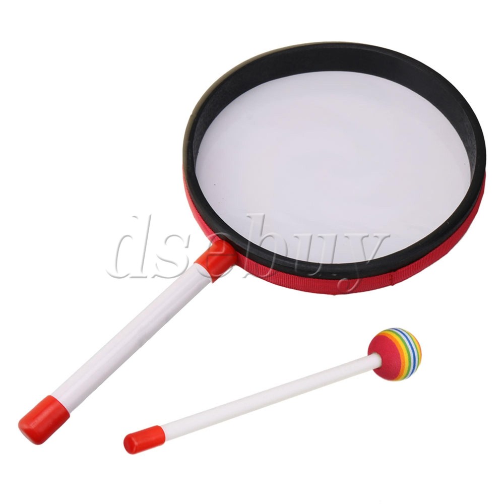 7.9" Lollipop Shape Drum Percussion Musical Instruments with Candy Drumstick