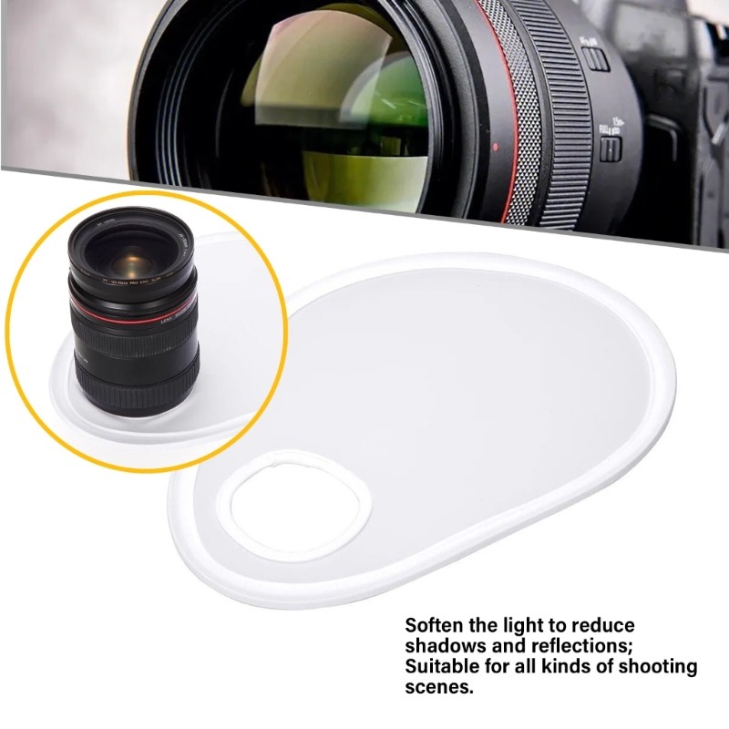 Portable Camera Lens Flashes Diffuser Reflector Carrying Bag Photography