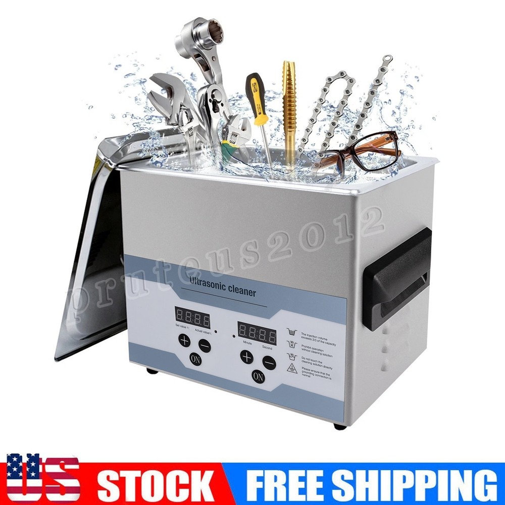 3.2L Ultrasonic Cleaner with Timer Heating Machine Digital Sonic Cleaner