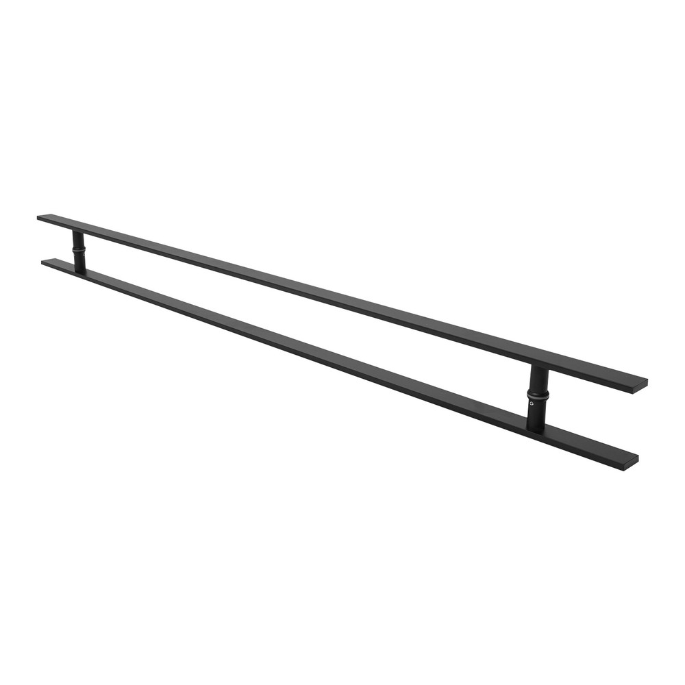 58" Large Stainless Steel Front Door Handle Double Sided, Pull Push Sliding