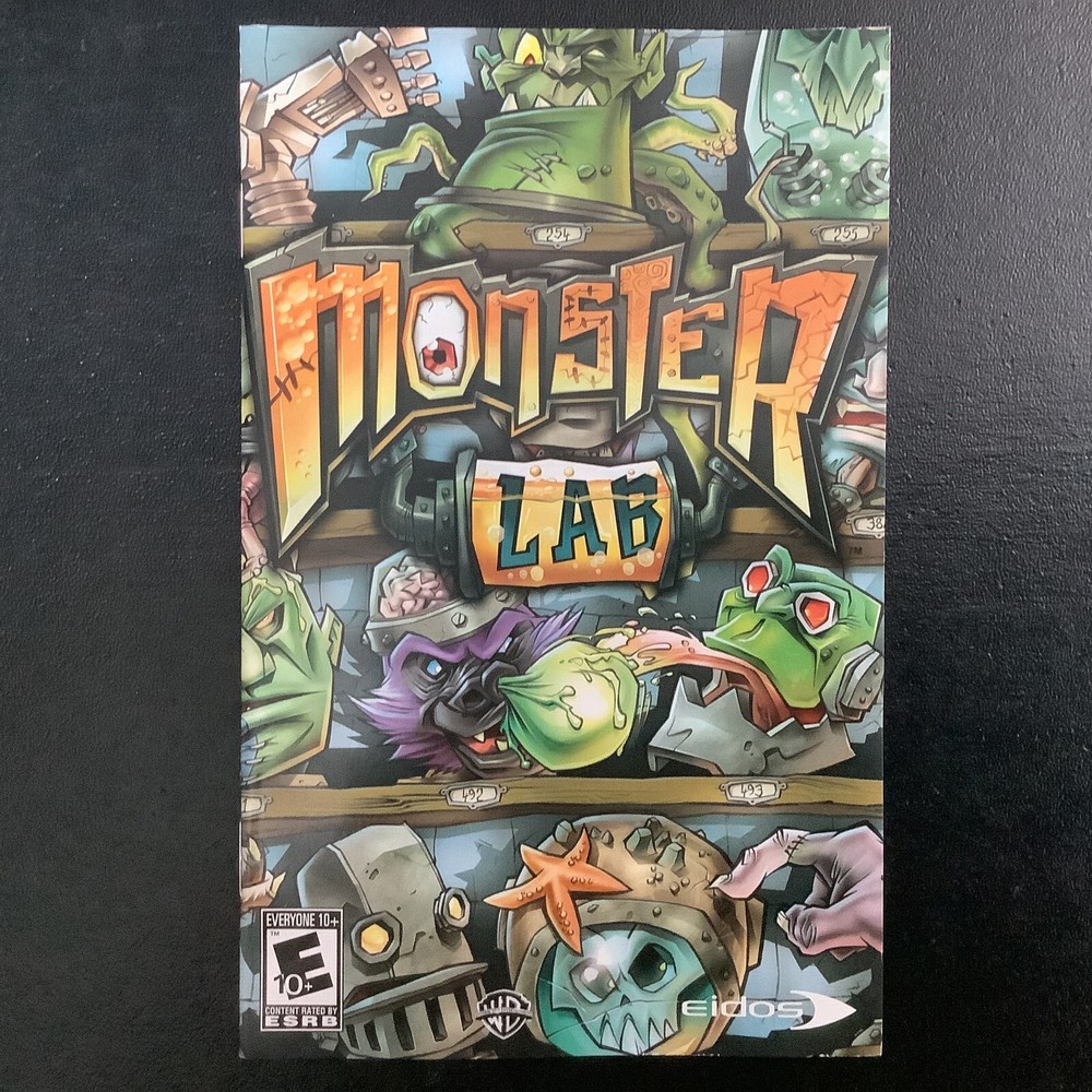 Monster Lab PS2 PlayStation 2 Instruction Manual Only