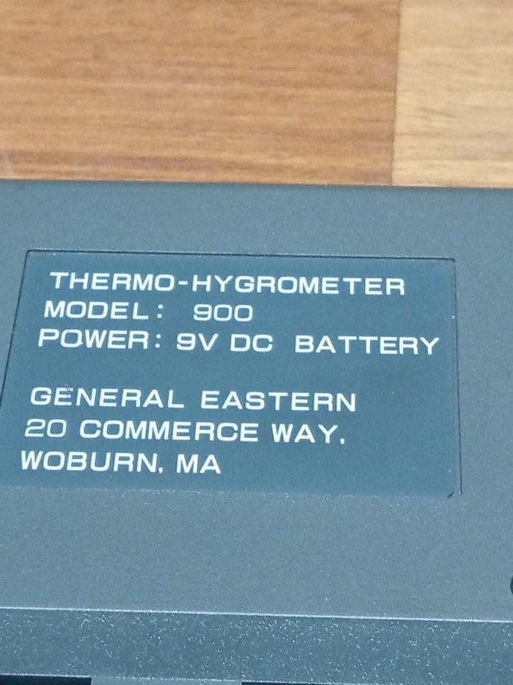 General Eastern Tools Model 900 Thermo-Hygrometer & Pin/Pinless Moisture Meter