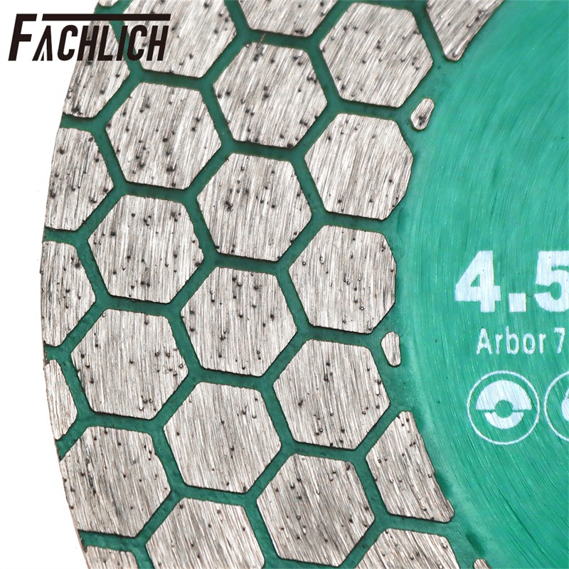 FACHLICH 1pc 115mm Hex-shape Segment Cutting Grinding Disc for Porcelain Tile