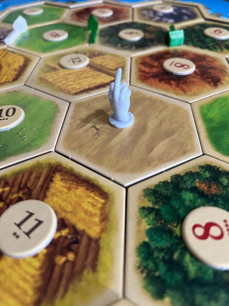 Catan Robber Middle Finger Replacement Piece