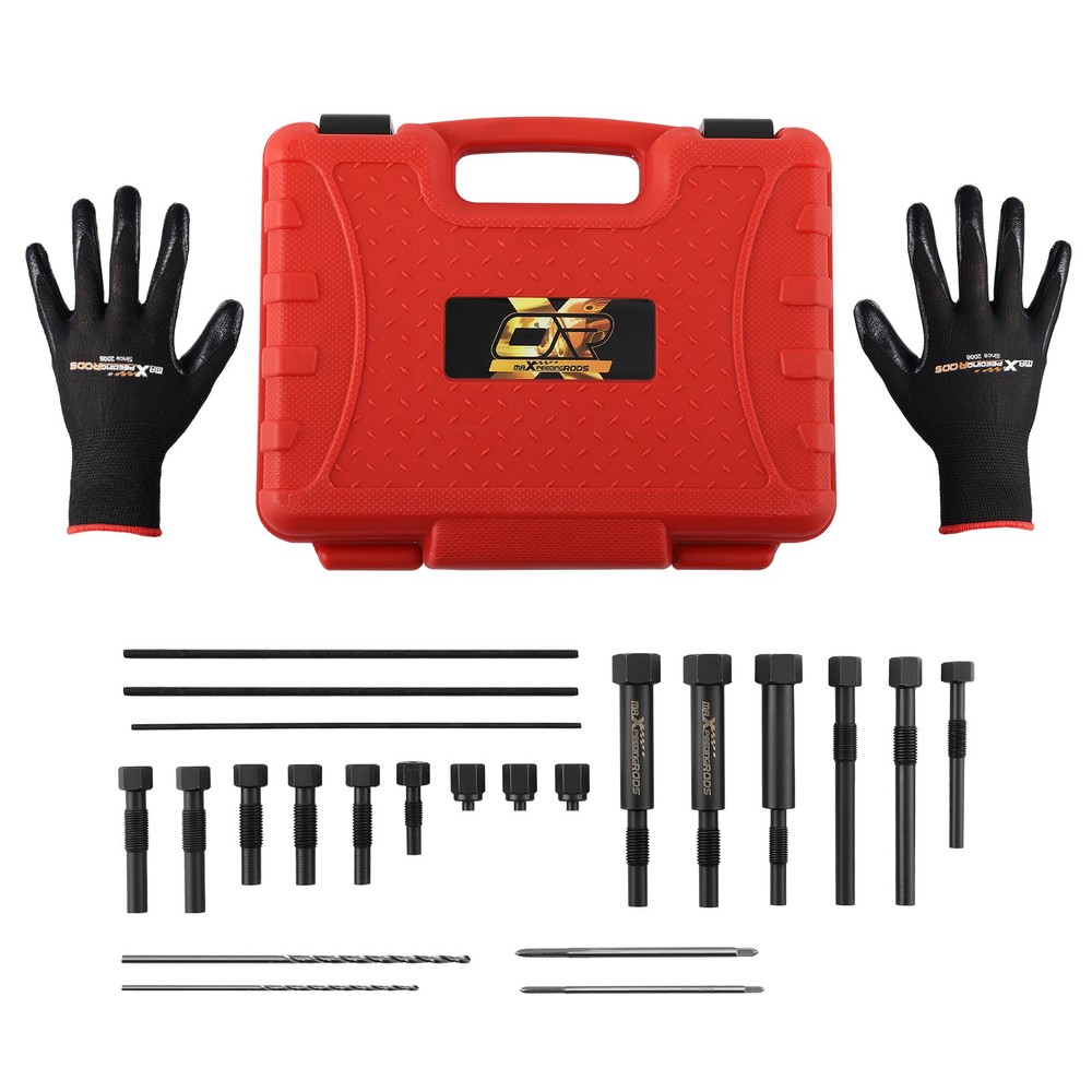 Glow Plug Electrodes Remover Extractor Remover Tapper Tool Kit M8&M10 Threads