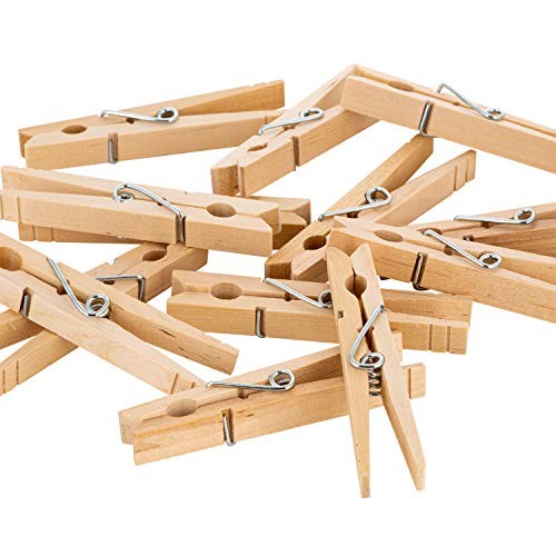 Extra Large Wooden 100 Pack Clothespins
