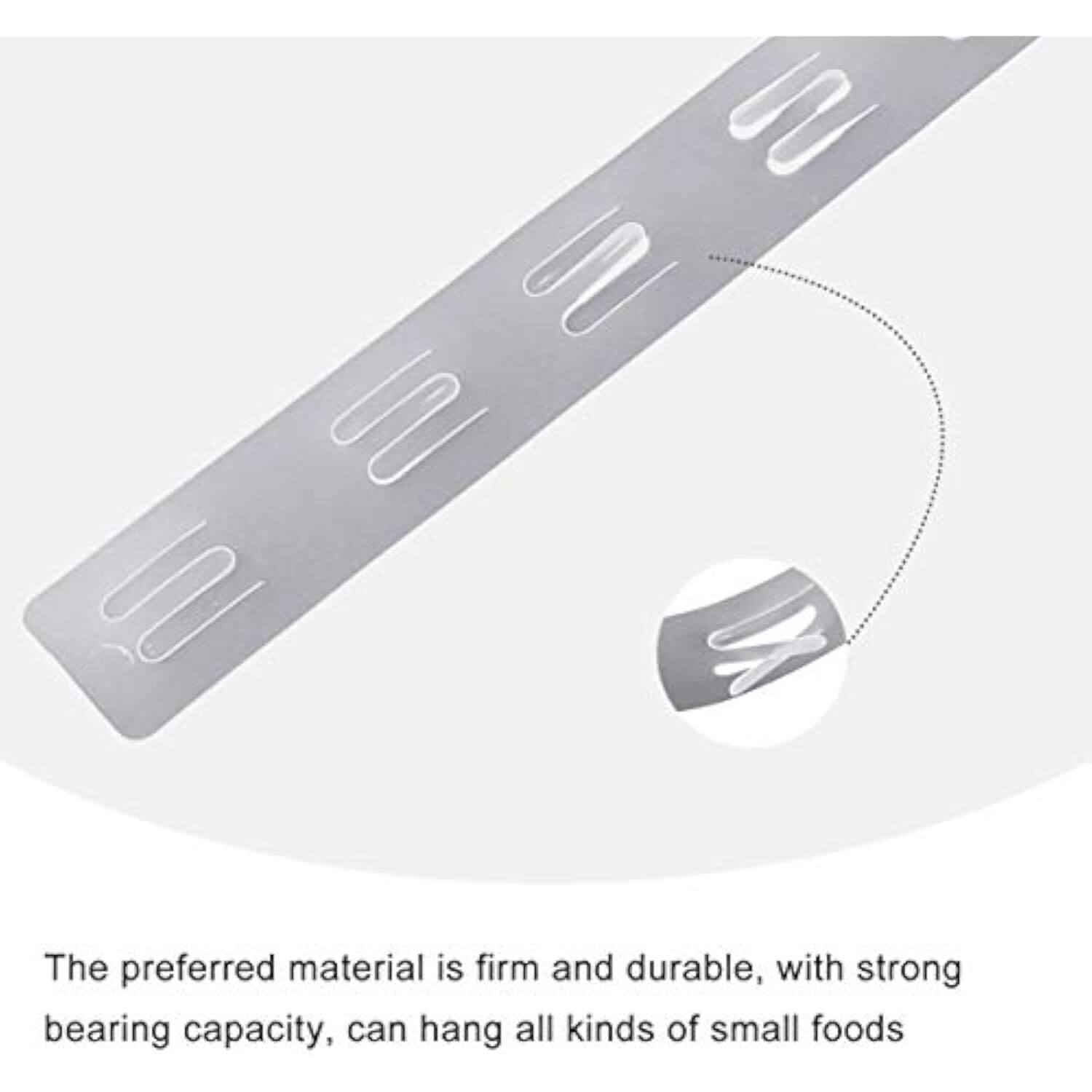 20 pack Retail Clip Hanging Merchandise 12 Tab Plastic Display Strip + 20 S-Hook