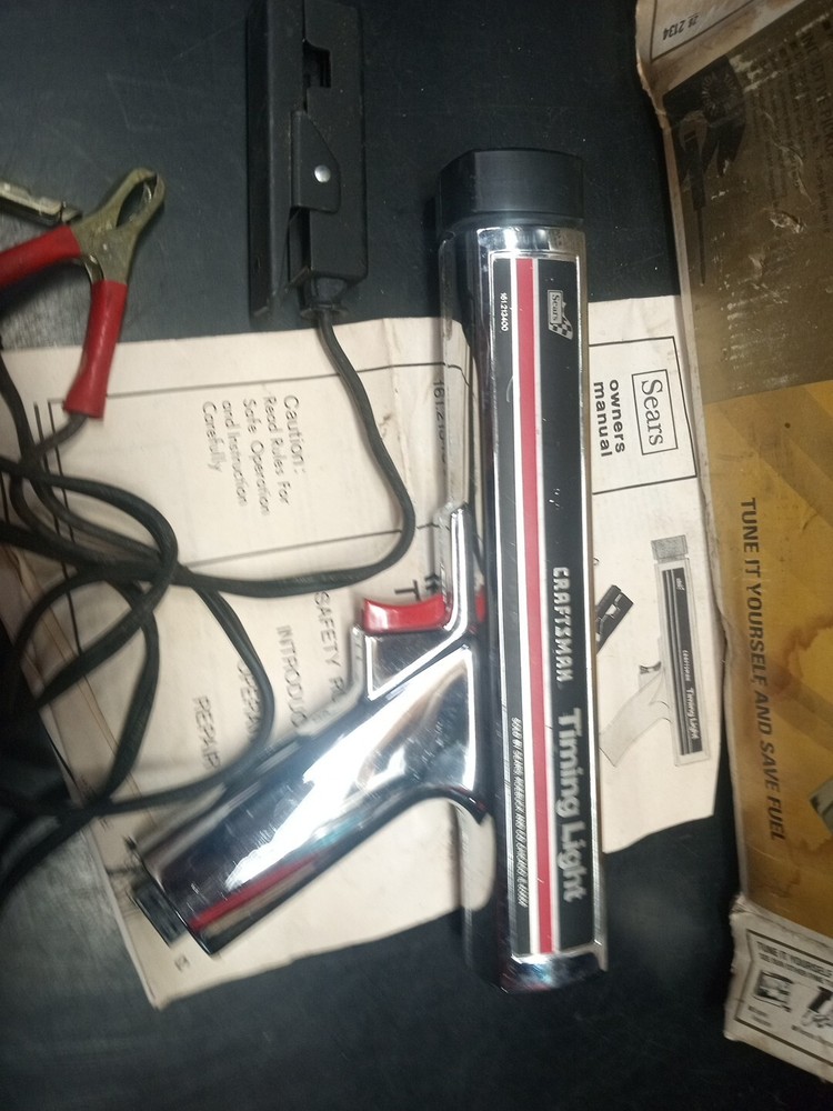 Vintage Sears Craftsman Inductive Engine Timing Light 28-2134 Tested