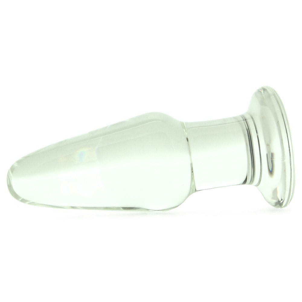 Butt Plug 3.5" Glass Beginner Smooth Anal Probe