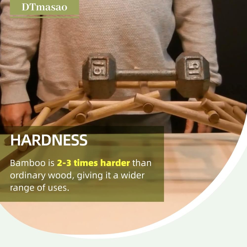 50PCS Wooden Dowel Rods 1/4in x 12in Unfinished Wood Sticks for Crafts DIY