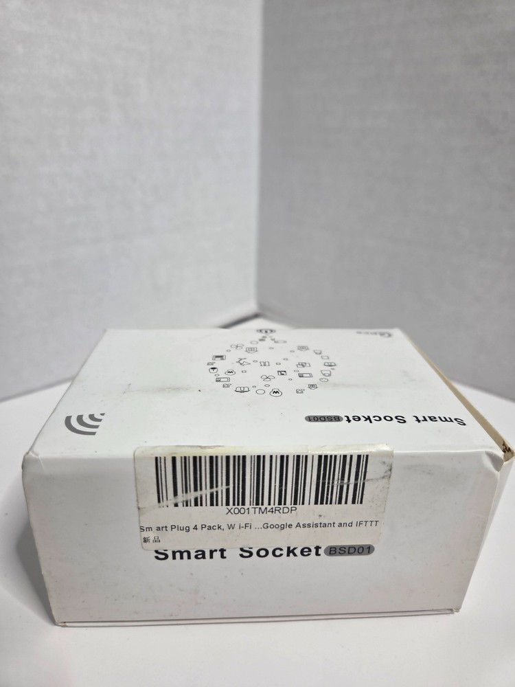 4 Pack Smart Plug, Wi-Fi Mini Socket Outlet, Alexa Google Assistant IFTTT White
