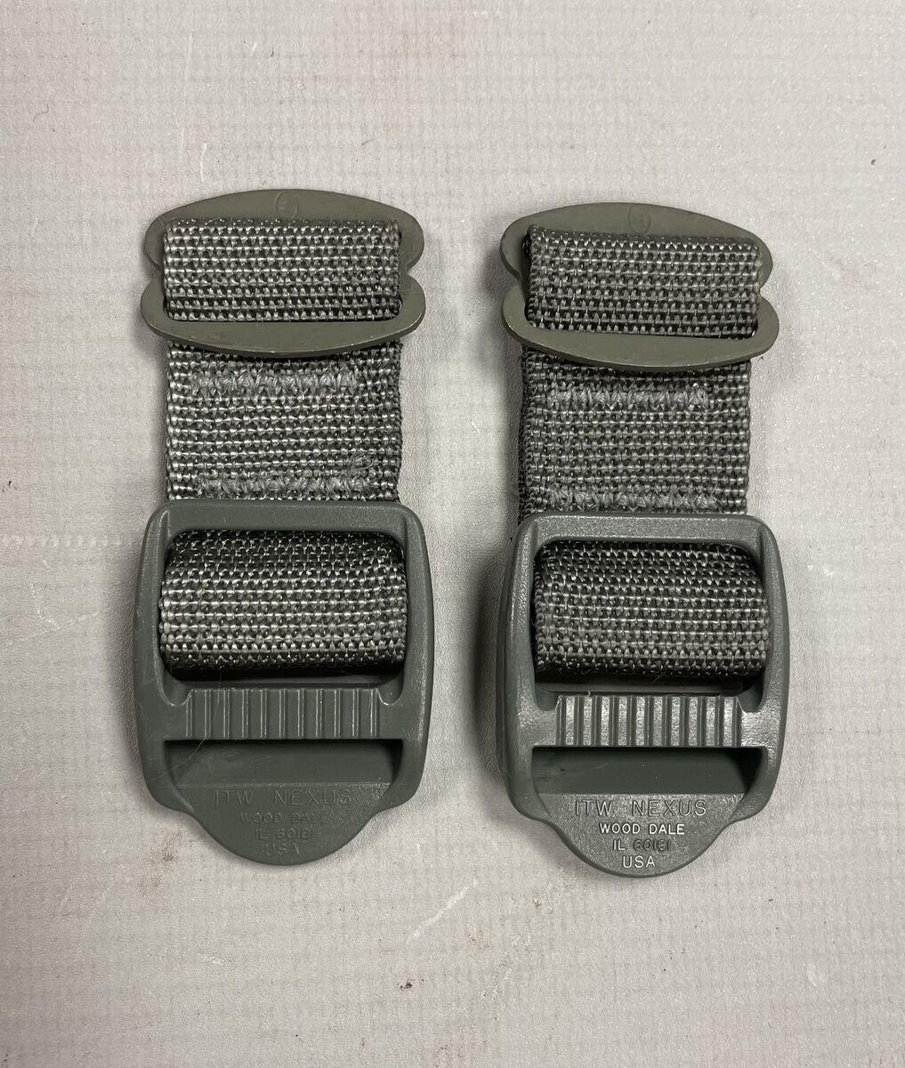 US MILITARY MOLLE II ENHANCED FRAME ACU SHOULDER STRAPS w/ QR & Load Lifters VG
