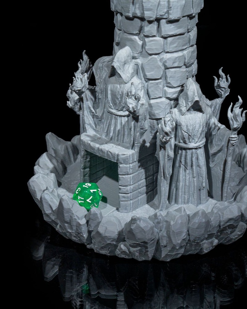 Wizard Tower Dice Tower Dice Roller Dice Tray DnD RPG Terrain Miniature