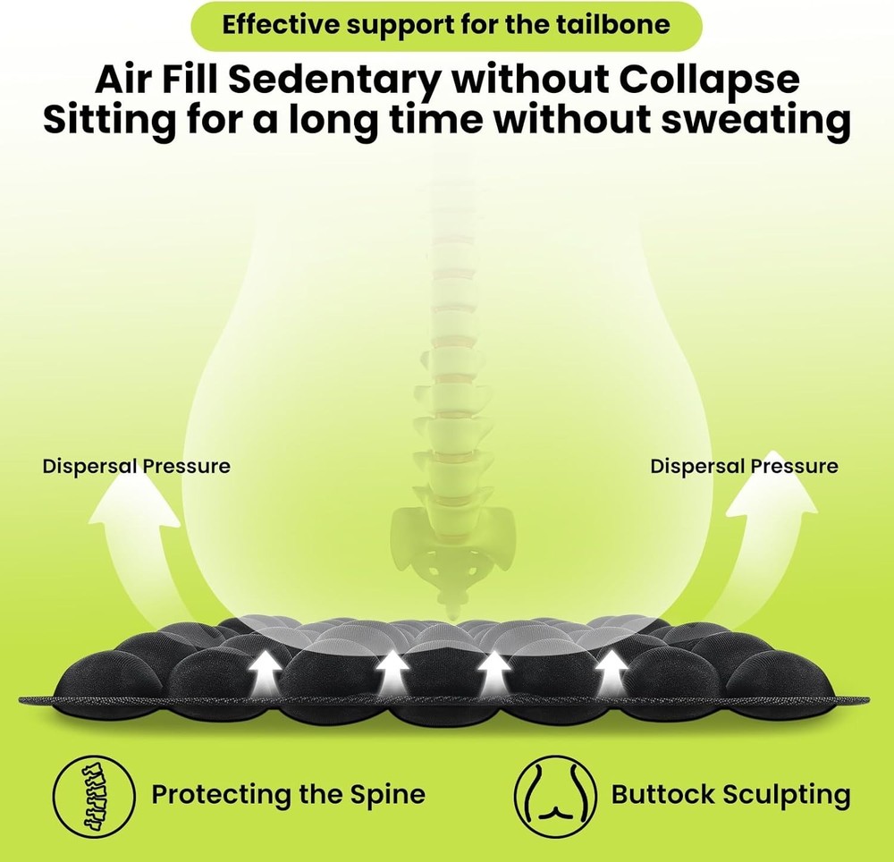 Sondor Travel Cushion – Adjustable Bubble Technology for Customized Comfort, ...