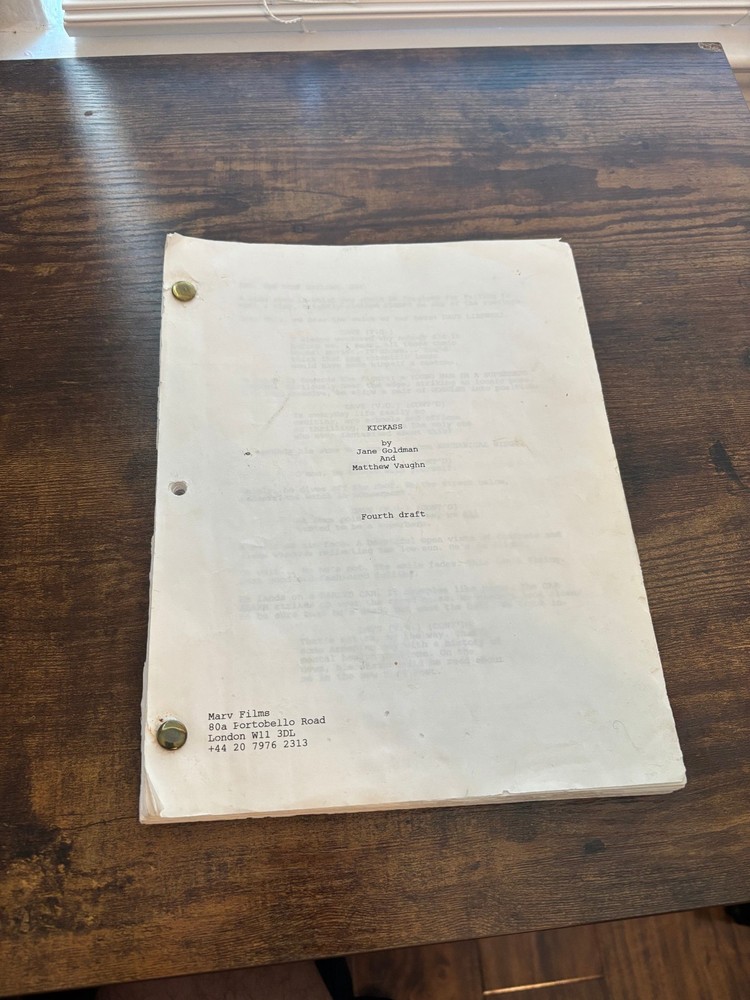 original movie script