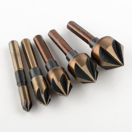 [5pc] Countersink Bit Set | 1/4", 3/8", 1/2", 5/8", 3/4"