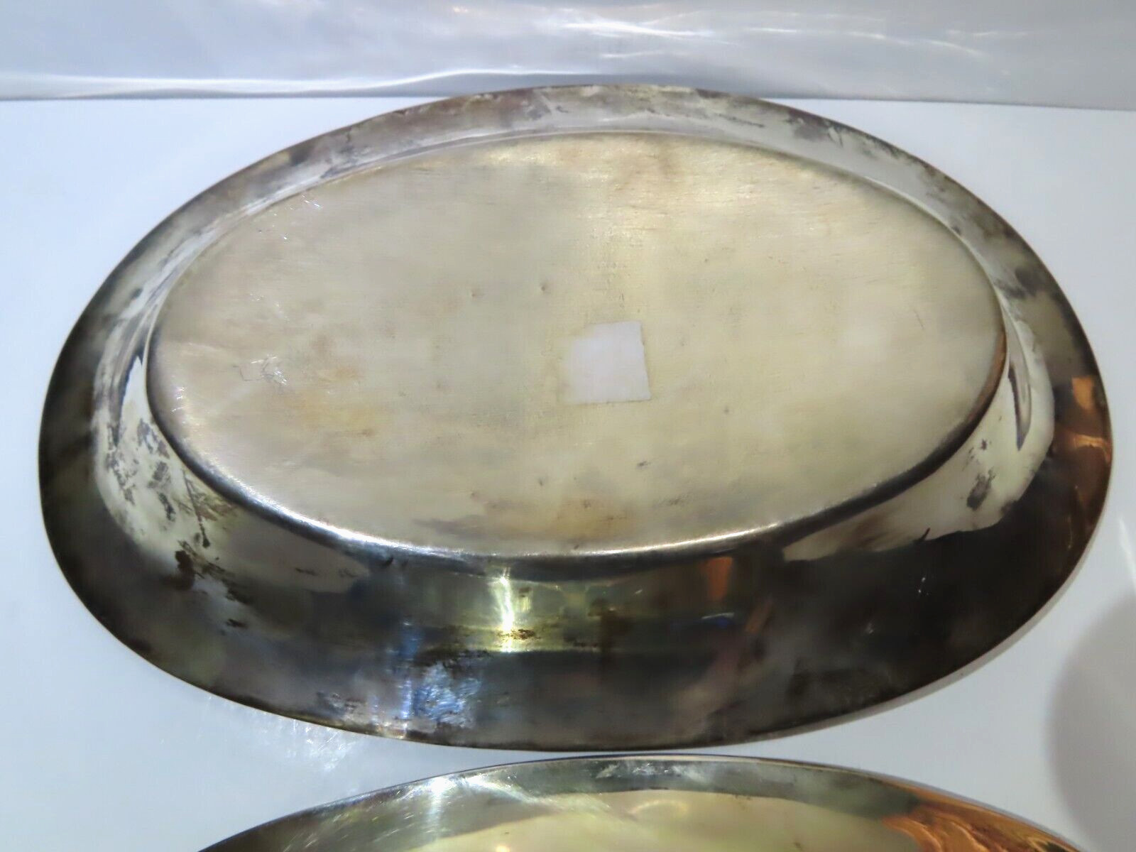 Vintage Silverplate (2) Oblong BREAD TRAYS or PLATTERS 11" x 6.75" Unmarked