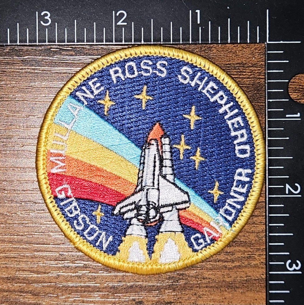 Gibson Mullane Ross Shepherd Gardner Space NASA Shuttle Patch