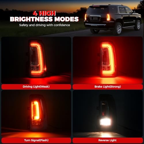 LED Tail Lights Assembly Compatible With 2015 2016 2017 Right Passenger Side