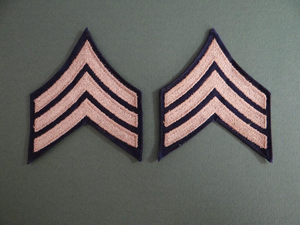 Original WWII U.S. Army Sergeant Uniform Rank Chevrons